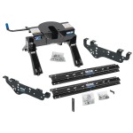 Reese Outboard Quick Install Rail Kit and 20K 5th Wheel Hitch For 99-10 Ford F250 F350 F450 Custom Fit No Drill Base Rails For 5th Wheel and Trailer Fifth