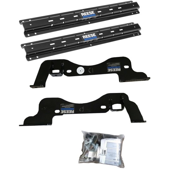 Reese Outboard Fifth Wheel Rail Kit Custom Outboard Quick Connect Brackets Reese 5th Wheel Trailer Hitch 16K Installation Hardware Installation Instructions 56017-53 30047 Reese Reese Outboard Quick Install Rail Kit and 16K Dual Jaw 5th Wheel Hitch 17-19 Reese Outboard Quick Install Rail Kit and 16K Dual Jaw 5th Wheel Hitch For 17-19 Ford F250 F350 Custom Fit No Drill Base Rails For 5th Wheel and Trailer Fifth
