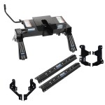Reese Outboard Fifth Wheel Rail Kit Custom Outboard Quick Connect Brackets Reese 5th Wheel Trailer Hitch 16K Installation Hardware Installation Instructions 56018-53 30047 Reese Reese Outboard Quick Install Rail Kit and 16K Dual Jaw 5th Wheel Hitch 2019-2 Reese Outboard Quick Install Rail Kit and 16K Dual Jaw 5th Wheel Hitch For 2019-2024 RAM 1500 New Body Custom Fit No Drill Base Rails For 5th Wheel and Trailer Fifth