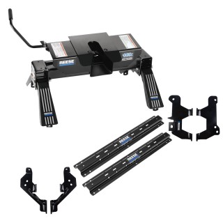 Reese Outboard Fifth Wheel Rail Kit Custom Outboard Quick Connect Brackets Reese 5th Wheel Trailer Hitch 16K Installation Hardware Installation Instructions 56018-53 30047 Reese Reese Outboard Quick Install Rail Kit and 16K Dual Jaw 5th Wheel Hitch 2019-2 Reese Outboard Quick Install Rail Kit and 16K Dual Jaw 5th Wheel Hitch For 2019-2024 RAM 1500 New Body Custom Fit No Drill Base Rails For 5th Wheel and Trailer Fifth