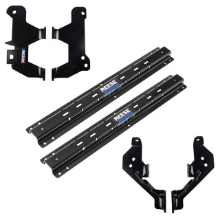 Reese Outboard Fifth Wheel Rail Kit Custom Outboard Quick Connect Brackets Installation Hardware Installation Instructions 56018-53 2019 2020 2021 2022 19 20 21 22 RAM 1500 New Body Style Except with Split Tail Gate Reese Gooseneck and Fifth Wheel Outboar Reese Outboard Quick Install Rail Kit For 19-24 RAM 1500 New Body Custom Fit No Drill Base Rails For 5th Wheel and Gooseneck Trailer Hitch Fifth