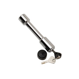580401 Draw-Tite Trailer Hitch Lock Fits 2 inch Receiver 5/8 inch Pin Diameter Dogbone Style Chrome Bulldog Trailer Hitch Lock Dog Bone Pin Tongue Tow Receiver 5/8" For 2" Receivers