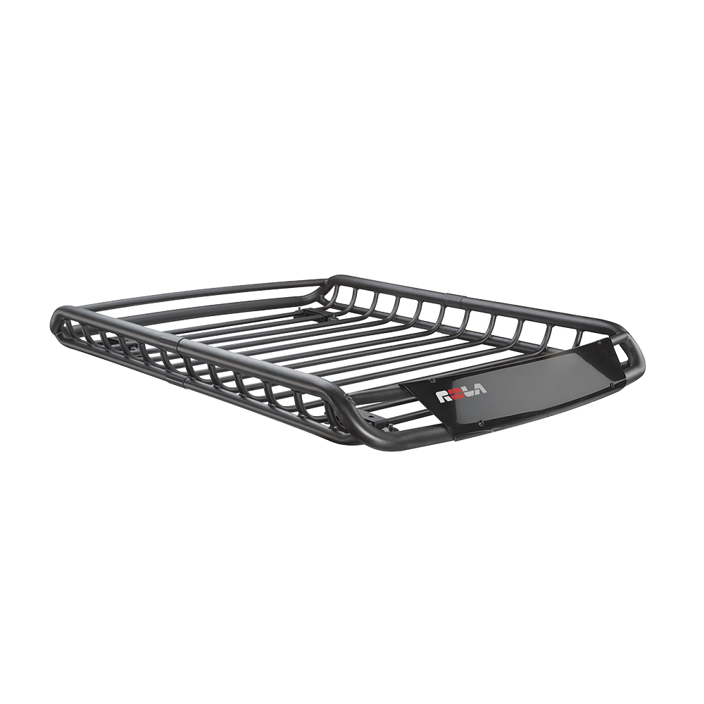 Surco Safari Rack 5.0 Rooftop Cargo Basket for Factory Rails - 84 Long x  50 Wide Surco Products Roof Basket SPS5084-1101