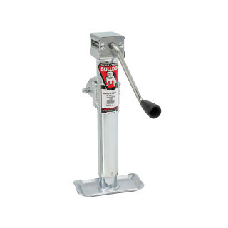 Bulldog 5K Sidewind Swivel Trailer Jack Pipe Mount Bulldog 5K Sidewind Pipe Mount Swivel Trailer Jack, Corrosion Resistant Zinc Finish