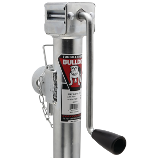 Bulldog 7K Pipe Mount Swivel Trailer Jack Sidewind Bulldog 7K Pipe Mount Swivel Trailer Jack, Sidewind, Zinc Coated for Corrosion Resistance