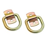 Dual Forged Heavy Duty 12K D-Rings w/Bolt-On Bracket 1/2" Thick Rod Anchor Tie Down Truck Trailer (Qty:2) Dual Forged Heavy Duty 12K D-Rings w/Bolt-On Bracket 1/2" Thick Rod Anchor Tie Down Truck Trailer (Qty:2)