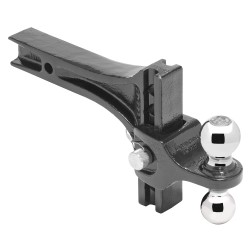 Adjustable Dual Ball Mount Draw-Bar System 2" Sq. Shank 2" Tow Ball 10000 lbs 2-5/16" Ball 14000 lbs  Adjustable Dual Ball Mount Draw-Bar System 2" Sq. Shank 2" Tow Ball 10000 lbs 2-5/16" Ball 14000 lbs