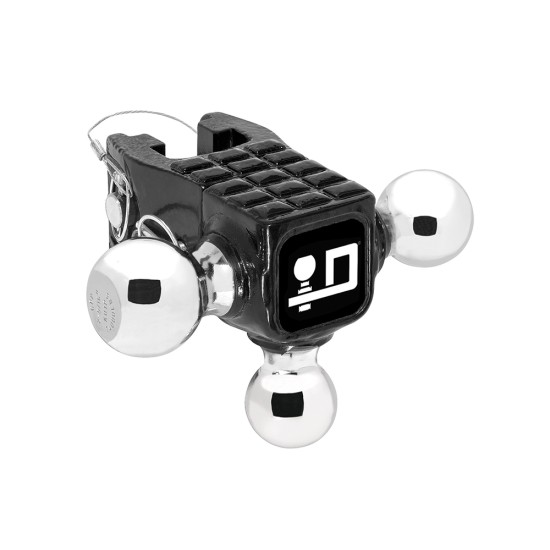 63075 Draw-Tite Trailer Hitch Ball Mount Accessory Adjustable Tri-Ball 14000 lbs. Capacity Black Reese Rotating Triple Trailer Hitch Ball Mount Head Unit Only w/ Step 1-7/8” (2K rating), 2” (10K GTW), and 2-5/16” (14K GTW) Hitch balls