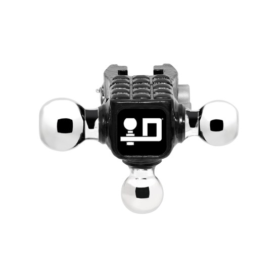 63075 Draw-Tite Trailer Hitch Ball Mount Accessory Adjustable Tri-Ball 14000 lbs. Capacity Black Reese Rotating Triple Trailer Hitch Ball Mount Head Unit Only w/ Step 1-7/8” (2K rating), 2” (10K GTW), and 2-5/16” (14K GTW) Hitch balls
