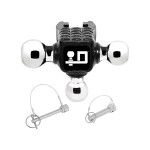 63075 Draw-Tite Trailer Hitch Ball Mount Accessory Adjustable Tri-Ball 14000 lbs. Capacity Black Reese Rotating Triple Trailer Hitch Ball Mount Head Unit Only w/ Step 1-7/8” (2K rating), 2” (10K GTW), and 2-5/16” (14K GTW) Hitch balls