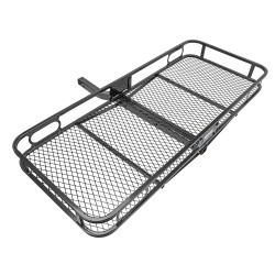 Rambler 24"x60" Cargo Carrier Basket Rack Fits 2" Trailer Tow Hitch Receiver 500 lbs Capacity Storage Luggage Car Box Shelf Rambler 24"x60" Cargo Carrier Basket Rack Fits 2" Trailer Tow Hitch Receiver 500 lbs Capacity Storage Luggage Car Box Shelf
