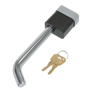 63223 Draw-Tite Trailer Hitch Lock Fits 2 inch & 2-1/2 inch Receivers 5/8 inch Pin Diameter Bent Pin Trailer Hitch Lock Tongue Tow Receiver Padlock Style 5/8" Pin Fits 2" and 2-1/2" Receivers