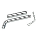 Trailer Hitch Lock Tongue Tow Receiver Bent Pin 5/8" for 3" Sq. Class V Receivers, 4" Span, Sleeved to 3/4"  Trailer Hitch Lock Tongue Tow Receiver Bent Pin 5/8" for 3" Sq. Class V Receivers, 4" Span, Sleeved to 3/4"