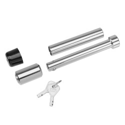 Trailer Hitch Lock Tongue Tow Receiver w/ Pick Proof Key 5/8" and 3/4" Pin 4" Span Fits 3" Receivers Zinc Trailer Hitch Lock Tongue Tow Receiver w/ Pick Proof Key 5/8" and 3/4" Pin 4" Span Fits 3" Receivers Zinc