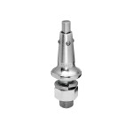 Replacement 1" Shank For Interchangeable Trailer Hitch Ball 8,000lbs Chrome