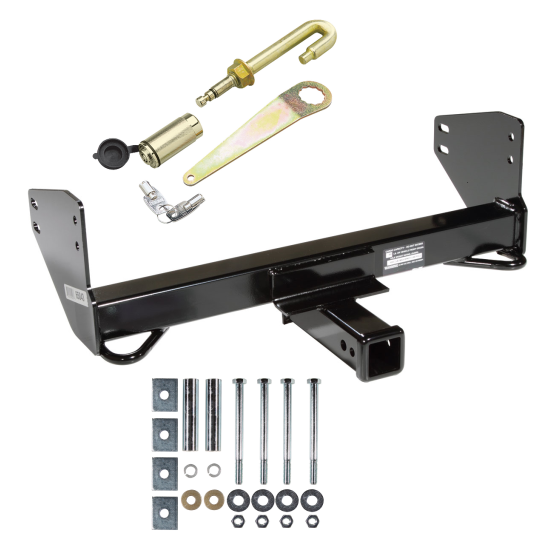 Custom Fit Front Mount Trailer Hitch Security J-Pin Installation Hardware Installation Instructions 65043 2004 2005 2006 2007 2008 04 05 06 07 08 F-150 Draw-Tite Front Mount Trailer Tow Hitch Receiver Bar Frame Front Mount Trailer Tow Hitch For 04-08 Ford F150 06-08 Lincoln Mark LT w/ J-Pin Anti-Rattle Lock