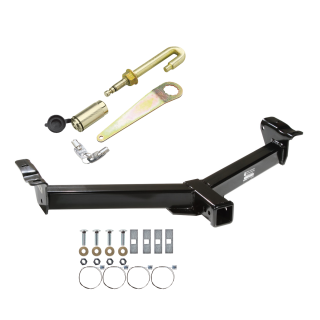 Front Mount Trailer Tow Hitch For 08-14 Ford E150 E250 08-21 E350 E450 w/ J-Pin Anti-Rattle Lock