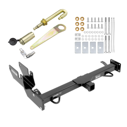 Front Mount Trailer Tow Hitch For 05-21 Toyota Tacoma w/ J-Pin Anti-Rattle Lock