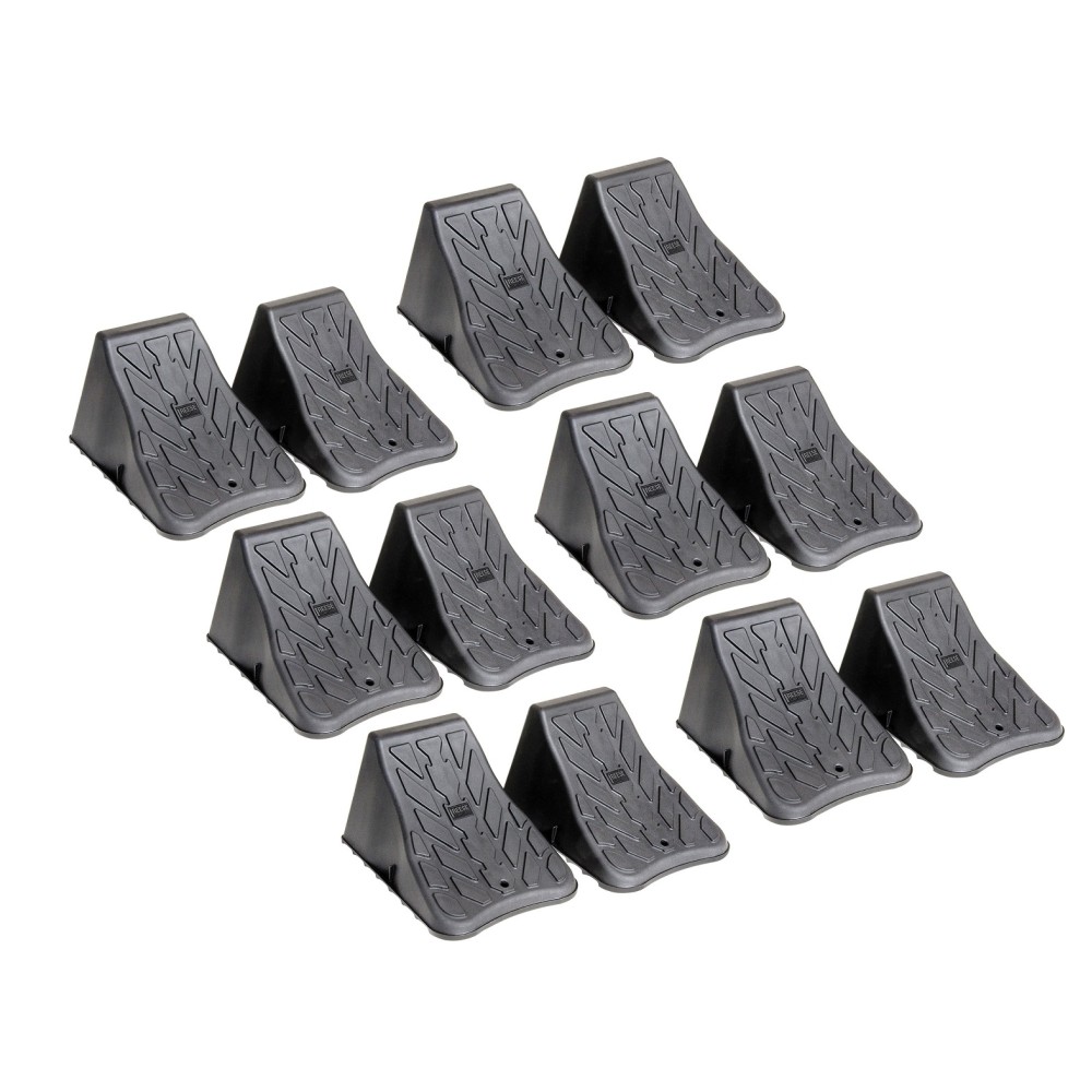 Wheel and Dock Chock 12 Pack Trailer Tire Chocks Rubber