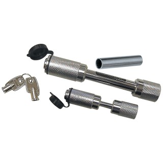 7010200 Reese Towpower Trailer Hitch Lock Coupler Combo Lock Set Fits 1-1/4 inch & 2 inch Receivers 1/2 inch & 5/8 inch Pin Diameter Chrome Reese Chrome Trailer Tow Hitch Receiver Pin and Coupler Tongue Combo Lock Barrel Style w/ 2 Keys For Use with Class 1 2 3 and 4 Hitches