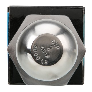 7011320 Reese Towpower Interlock Trailer Hitch Ball 2 inch Diameter 6000 lbs. Capacity Stainless Steel Reese 2" 6,000 lbs Stainless Steel For Step Bumpers InterLock Trailer Hitch Tow Ball 1" Shank Diameter x 2" Shank Length