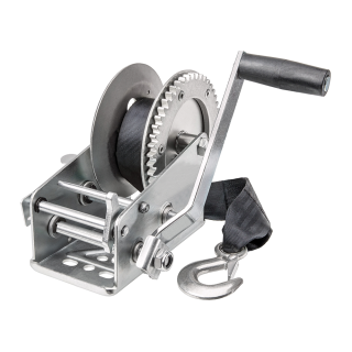 Fulton Trailer Winch Two-Speed 2000 lbs Capacity 20 ft Strap Clear Zinc 1 Year Warranty - 7017000 Boat Winch Fulton Trailer Winch Two-Speed 2000 lbs Capacity 20 ft Strap Clear Zinc