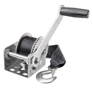 Reese Towpower Trailer Winch 600 lbs Capacity 15 ft Strap Clear Zinc Finish 1-Year Warranty - 7019400 Boat Winch Reese Towpower Trailer Winch 600 lbs Capacity 15 ft Strap Clear Zinc Finish