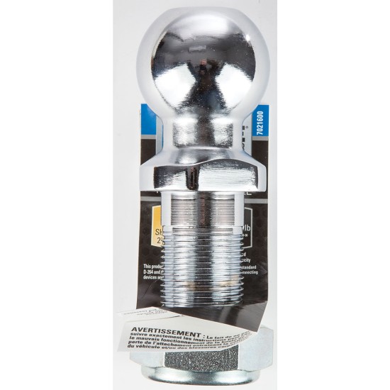 7021600 Reese Towpower Replacement Part Pintle Hook Hitch Ball 2 inch Ball Chrome Reese 2" 10,000 lbs Pintle Hook Trailer Hitch Ball Tow 1-1/4" Shank Diameter x 2-1/4" Shank Length