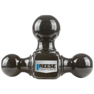 7022400 Reese Towpower Tri-Ball Trailer Hitch Ball Mount 10000 lbs. Capacity Fits 2 inch Receiver Black Reese Heavy Duty Triple Ball Trailer Hitch Ball Mount Fits 2" Tow Receiver 1-7/8" 2" and 2-5/16" Balls Black