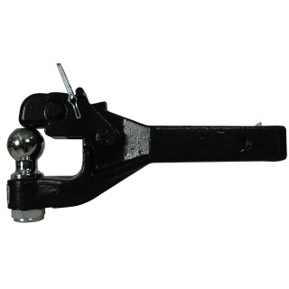 7024100 Reese Towpower Pintle Hook & Ball Combination Fits 2 inch Receiver 12000 lbs. Capacity Hook 2 inch Ball 7000 lbs. Capacity Ball Reese Trailer Tow Hitch Ball Mount W/ 12K Pintle Hook Fits 2" Tow Receiver 7K Ball Rating 2,400 lbs Tongue Weight Chrome