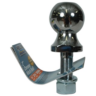 7029000 Reese Towpower Trailer Hitch Ball 2 inch Diameter 3500 lbs. Capacity Chrome Reese 2" 3,500 lbs Trailer Hitch Tow Ball 3/4" Shank Diameter x 2-3/8" Shank Length Solid Steel Chrome