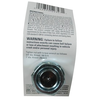 7029000 Reese Towpower Trailer Hitch Ball 2 inch Diameter 3500 lbs. Capacity Chrome Reese 2" 3,500 lbs Trailer Hitch Tow Ball 3/4" Shank Diameter x 2-3/8" Shank Length Solid Steel Chrome