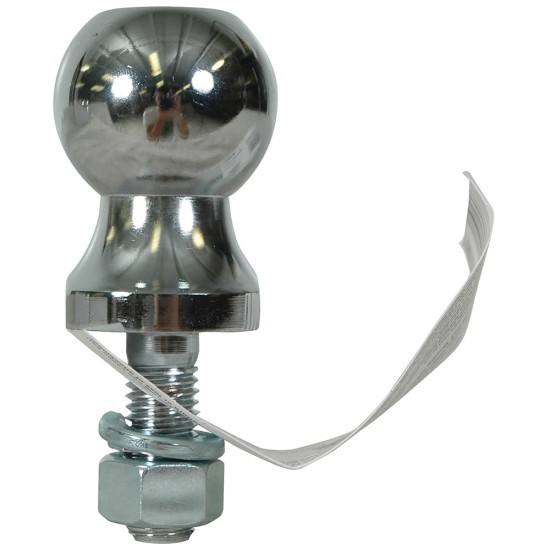 7036800 Reese Towpower Trailer Hitch Ball 1-7/8 inch Diameter 2000 lbs. Capacity Chrome Reese Lawn Tractor 1-7/8" 2,000 lbs Trailer Hitch Tow Ball 5/8" Shank Diameter x 1-3/4" Shank Length Chrome