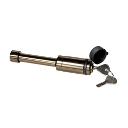 Reese Trailer Hitch Lock Black Nickel Dog Bone Style Tongue Tow Receiver 1/2" and 5/8" Pin For 2" and 1-1/4" Receivers