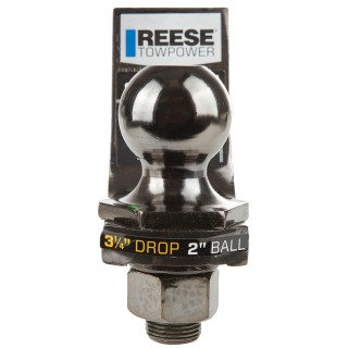 7039300 Reese Towpower Interlock Trailer Hitch Ball Mount Starter Kit 5000 lbs. Capacity Fits 2 inch Receiver 3-1/4 inch Drop Black Nickel Reese 5,000 lbs Ball Mount Kit w/ 2" Ball Pin/Clip Fits 2" Trailer Tow Hitch Receiver 3-1/4" Drop 2" Rise 9-1/2" Long Black Nickel Finish