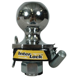 Reese Interlock Class 2 Trailer Tow Starter Kit 1/1/4" Drop 3/4" Rise w/ 2 Inch Chrome Towing Ball 3,500 Lbs Fits 1-1/4" Hitch Opening