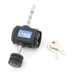 7057330 Reese Towpower Trailer Hitch Coupler Lock Adjustable Stainless Steel Reese Adjustable Trailer Tow Hitch Coupler Tongue Lock Fits Most Couplers w/ 2 Keys 3/16" Pin Diameter Easy Access Adjusts from 5/8" to 3" Packaged