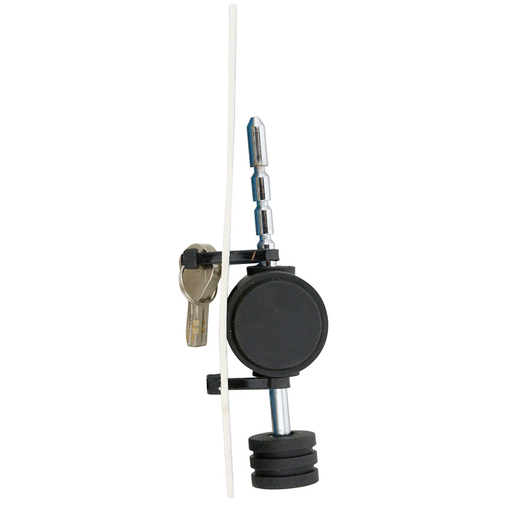 7057430 Reese Towpower Trailer Hitch Coupler Lock Adjustable 360 Degree Head Reese Adjustable Trailer Tow Hitch Coupler Tongue Lock Fits Most Couplers w/ 2 Keys 3/16" Pin Diameter Easy Access Adjusts from 5/8" to 3" Bulk