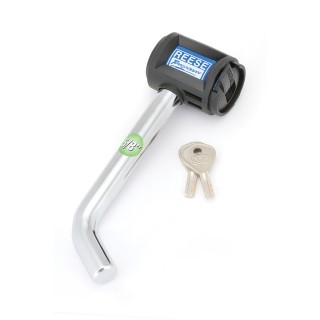 7057830 Reese Towpower Trailer Hitch Lock Fits 2 inch Receiver 5/8 inch Pin Diameter Easy Access Chrome Reese Class 3, 4 and 5 Trailer Hitch Lock Tongue Tow Receive Bent Pin 5/8" Fits 2" Receivers Stainless Steel
