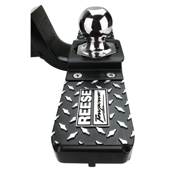 7060200 Reese Towpower Ball Mount Step Reese Trailer Hitch Tow and Go Step Hitch Fits 2" Ball Mount Receiver Bumper Protector
