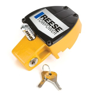 7066900 Reese Towpower Trailer Hitch Coupler Lock Universal Fit Reese Universal Pick Proof Key Adjustable Trailer Tow Hitch Coupler Tongue Lock Fits 1-7/8 In 2 In and 2-5/16 In. Ball Couplers