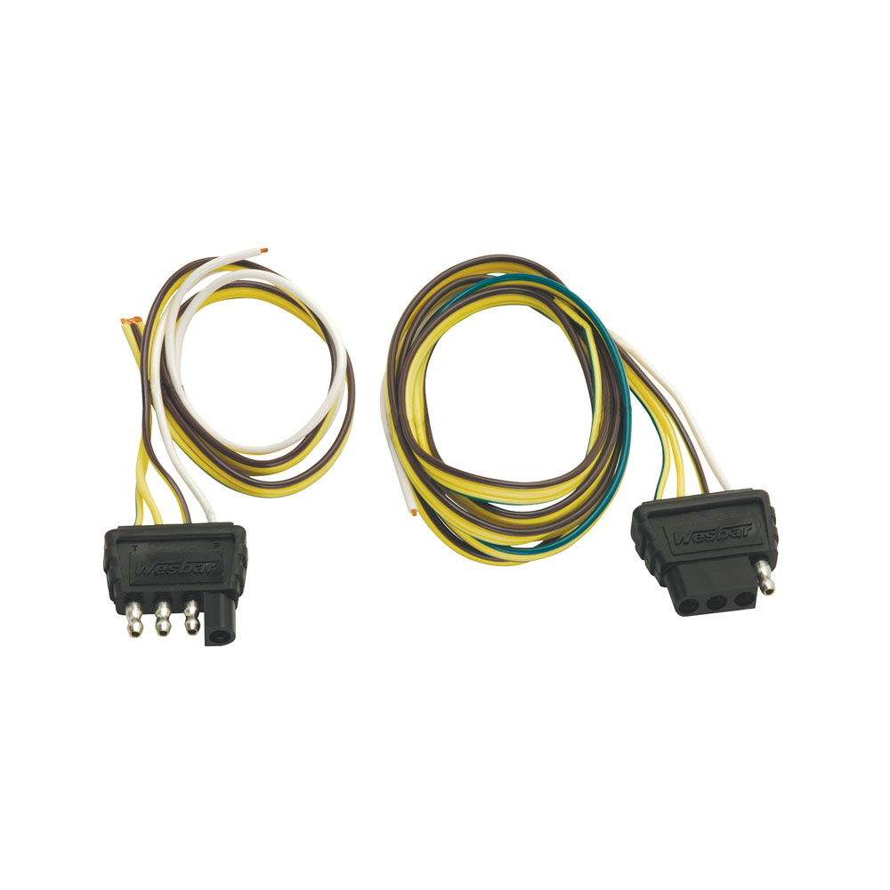 4-Flat Wiring Harness Tow Plug Kit Trailer End Connector ... wiring harness ends 