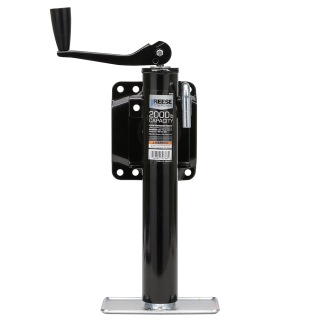 Reese 2K Black Topwind Snap Ring Swivel Trailer Jack Reese 2K Black Topwind Snap Ring Swivel Trailer Jack, Corrosion Resistant