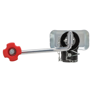 Reese 5K Topwind Pipe Mount Swivel Trailer Jack Reese 5K Topwind Pipe Mount Swivel Trailer Jack, Black Powdercoat, Zinc Finish