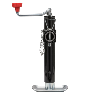 Reese 5K Topwind Pipe Mount Swivel Trailer Jack Reese 5K Topwind Pipe Mount Swivel Trailer Jack, Black Powdercoat, Zinc Finish