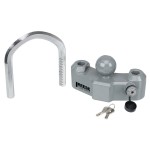 7088300 Reese Towpower Trailer Hitch Coupler Lock Universal Fit Heavy Duty Reese Universal Ratchet Design Heavy Duty Adjustable Trailer Tow Hitch Coupler Tongue Lock Fits 1-7/8 In 2 In and 2-5/16 In. Ball Couplers 6 Locking Positions