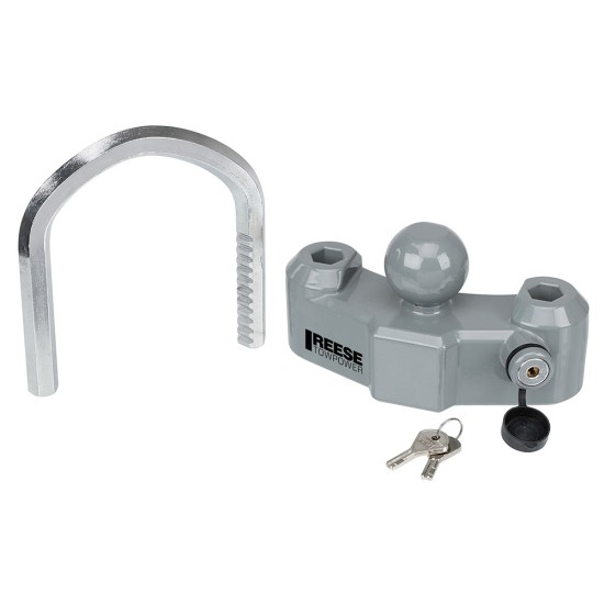 7088300 Reese Towpower Trailer Hitch Coupler Lock Universal Fit Heavy Duty Reese Universal Ratchet Design Heavy Duty Adjustable Trailer Tow Hitch Coupler Tongue Lock Fits 1-7/8 In 2 In and 2-5/16 In. Ball Couplers 6 Locking Positions