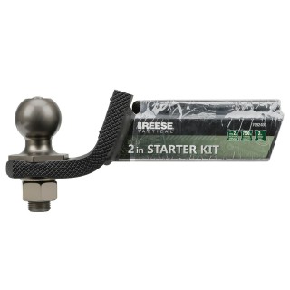 7092400 Reese Interlock Tactical Trailer Hitch Ball Mount Starter Kit 6000 lbs. Capacity Fits 2 inch Receiver 2 inch Drop Matte Black Reese Tactical Interlock Class 3 Trailer Tow Starter Kit 2" Drop 3/4 Inch Rise 2" Towing Ball 6,000 Lbs Fits 2" Hitch Opening