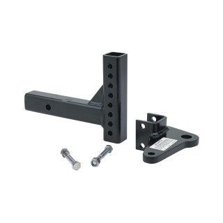 7390 Draw-Tite Adjustable Trailer Hitch Ball Mount 6000 lbs. Capacity Fits 2 inch Receiver 5-1/4 inch Drop Black Adjustable Trailer Tow Hitch Ball Mount w/Sway Control Tab 6,000 lbs Fits 2" Receiver Max Drop 5-1/4" Rise 3-3/4" 1" Ball Hole 12" Long