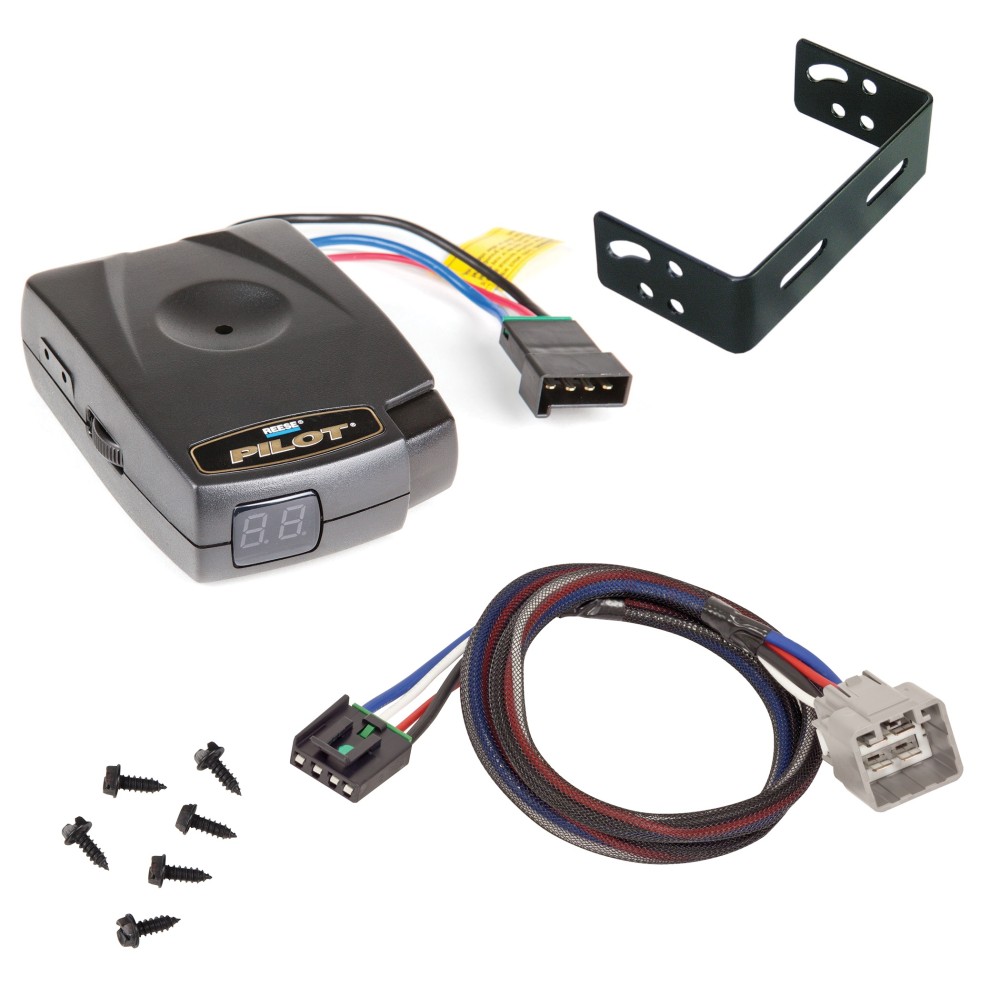 Brake Control Unit Mounting hardware and bracket Vehicle specific Plug and Play Wiring Adapter 74378 3021 Reese Reese Pilot Trailer Brake Control 11-12 RAM 1500 2500 3500 Electric Trailer Brakes Module Box Controller 1-3 Axle 11 12 2011 2012 Reese Pilot Trailer Brake Control for 11-12 RAM 1500 2500 3500 Electric Trailer Brakes Module Box Controller 1-3 Axle
